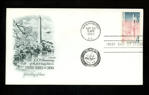 US FDC #1158 Artmaster M-4 1960 Washington DC Japan Treaty Centennial