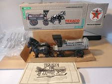 1991 Texaco 1900's Horse  Tanker Die-Cast Bank Limited Edition 8 NIB COA Key