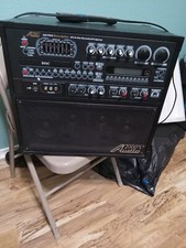 karaoke machine used. Still woks but has issues. cooling fan not working. 