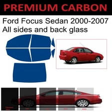 Premium Carbon Window Tint fits Ford Focus Sedan 2000-2007 precut tint