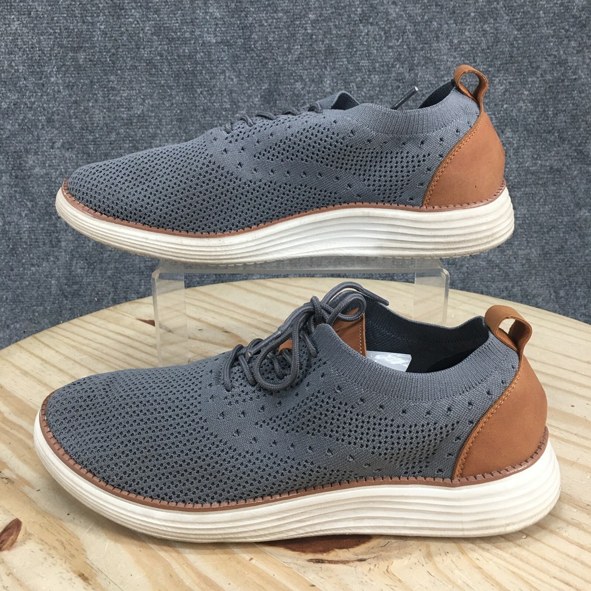 Vilocy Shoes Mens 42 Casual Lace Up Knit Low Sneakers V2201 