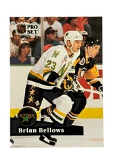 Brand New: Vintage 1991 PRO SET French Brian Bellows Minnesota North Stars Card
