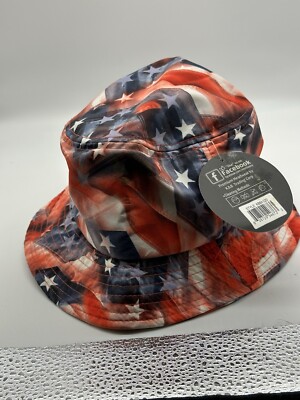 KBETHOS Bucket Hat Patriotic American Flag Graphics Nylon - NEW