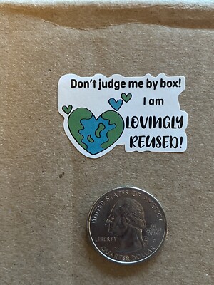 Recycle Packaging Stickers Lovingly Recycled Packaging Labels 500 Stickers US  