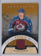 2021-22 Upper Deck Artifacts Year One Rookie Sweaters Bowen Byram Colorado