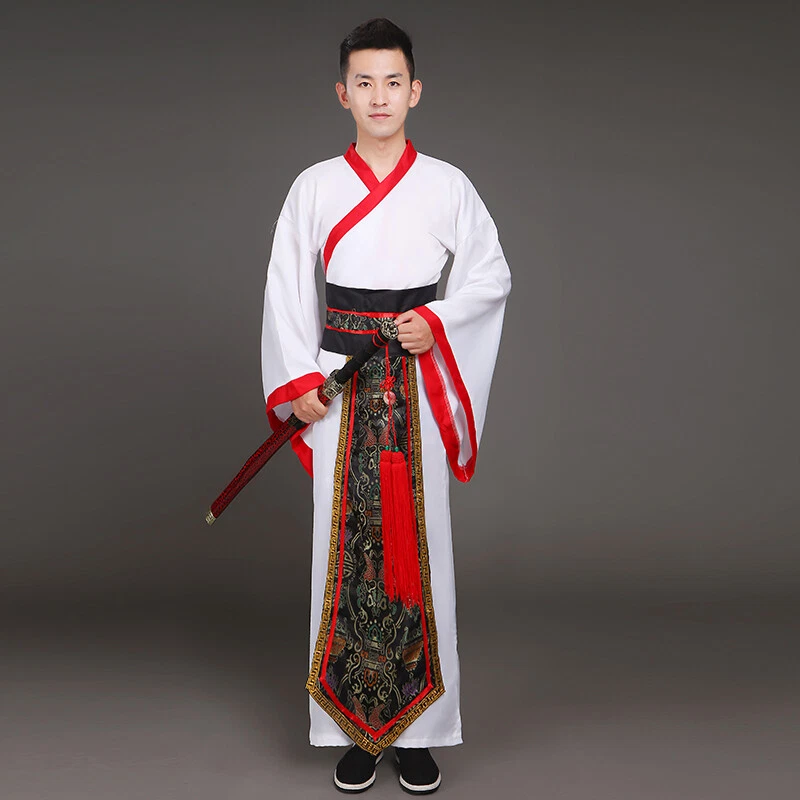 Chinese ancient man cosplay hanfu graduation clothes tang dynasty stage costume  - Image 3 of 4