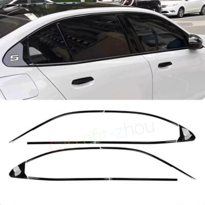 For BMW 5 Series G60 G68 2024 2025 Window Frame Molding Trim Cover Black Strip