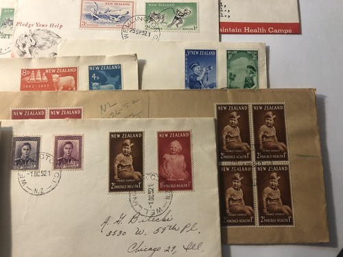 NEW ZEALAND STAMPS ON COVERS LOT 1950'S - Picture 9 of 9