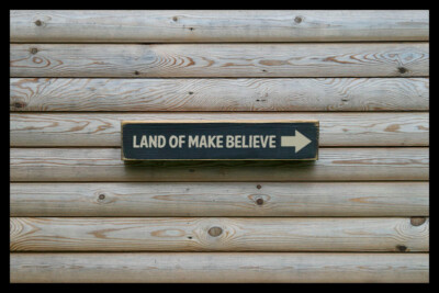 Make Believe Vintage Stil Massivholz Schild Wandrelief Antik Alt Retro