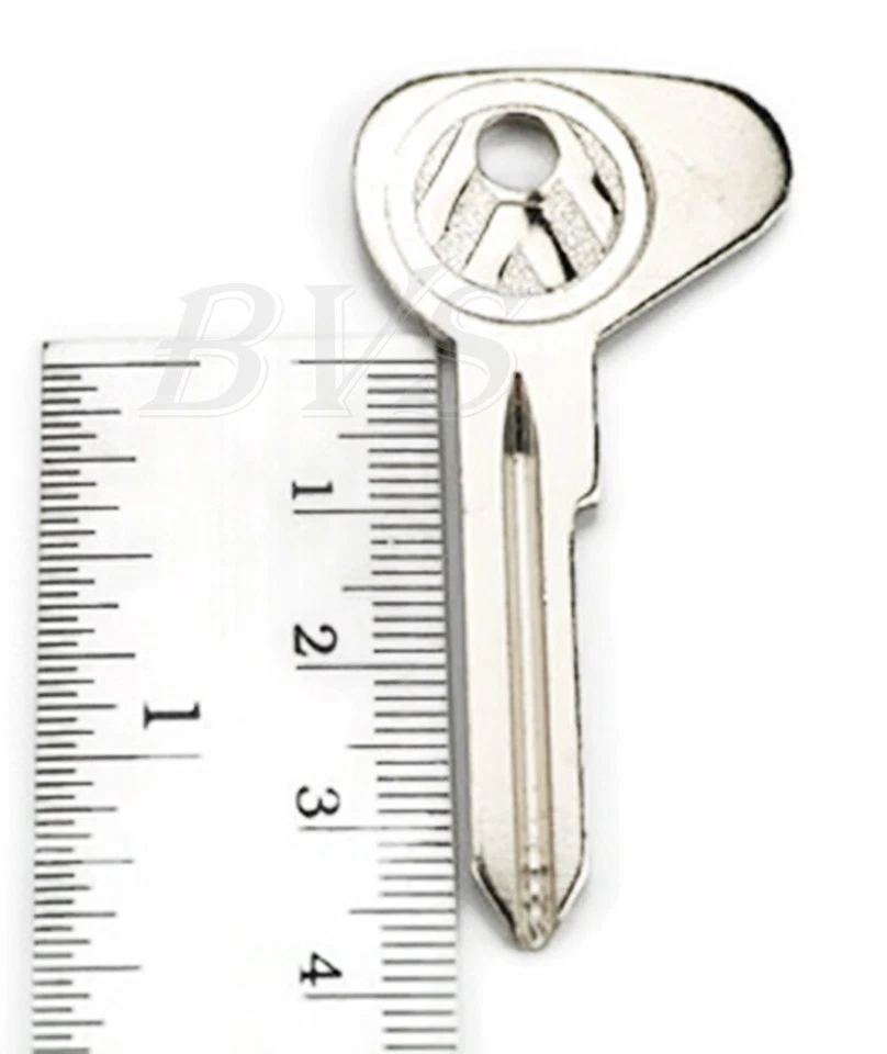 3x VW BLANK KEY Fit For VOLKSWAGEN BEETLE TYPE 3 SUPER KARMAN GHIA 1971 - 1979 - Imagem 3 de 4