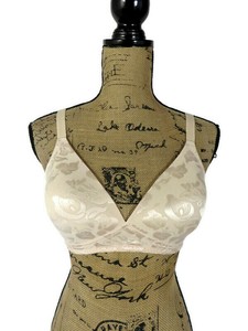 wacoal contour 34dd awareness beige mesh bra wire soft floral cup
