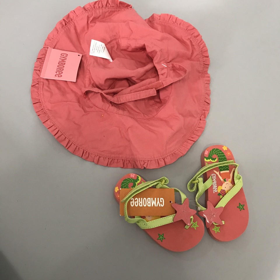 EUC GYMBOREE CORAL REEF 2 PCS: TIE BELT TROPICAL SHORTS
