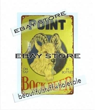 modern home kitchen art Point Bock Beer Bar garage bar decor metal tin sign