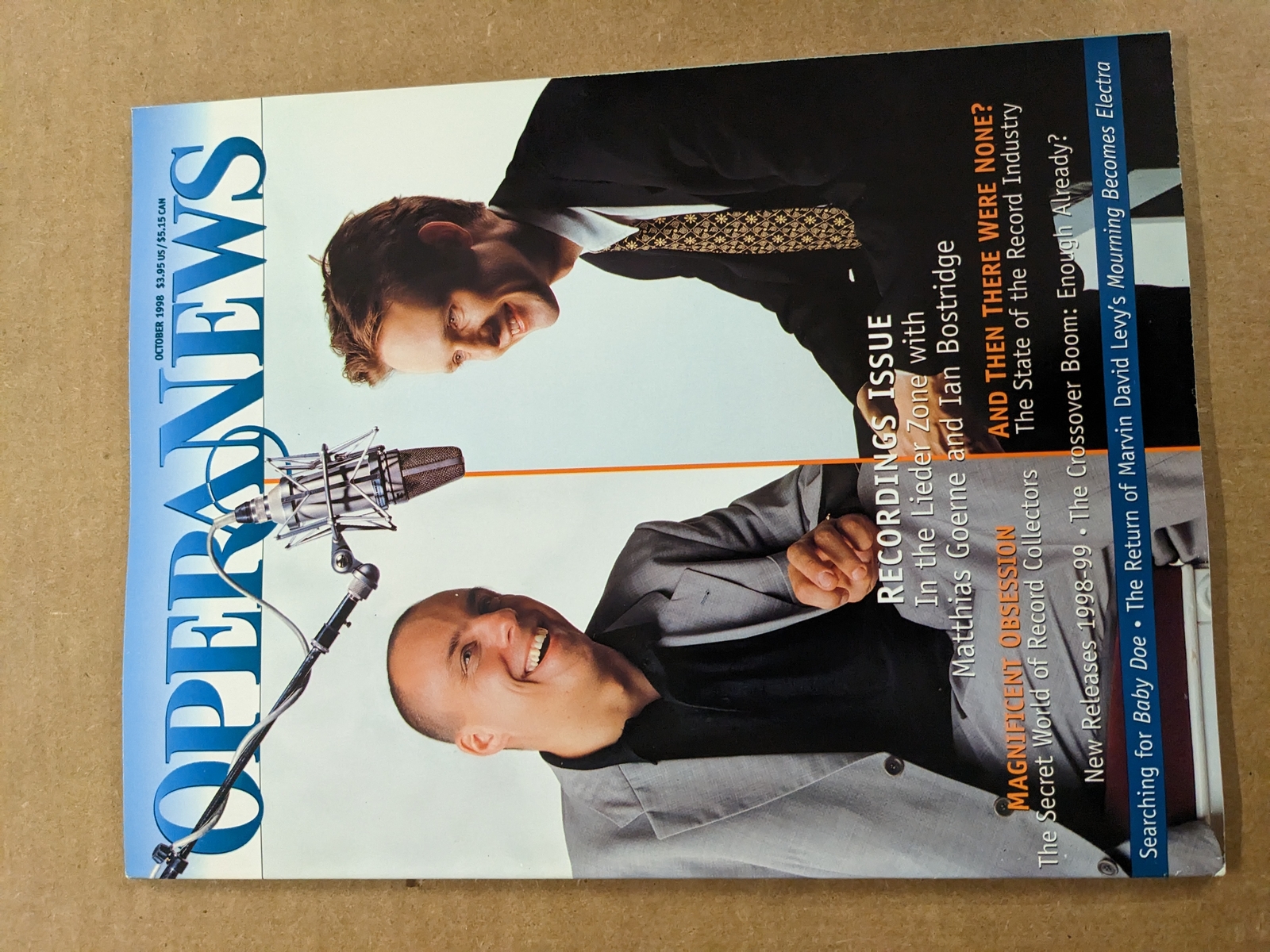 Opera News Magazine October 1998 M437 eBay