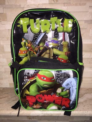 ninja turtle backpack and lunchbox