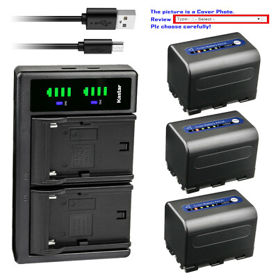 Kastar Battery LTD2 Charger for Sony NP-QM71D NP-FM70 QM71 BC-VM50 BC-V650