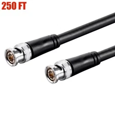 250FT HD-SDI Video BNC Cable Digital RG6 Coax Coaxial Cable HDTV 3Gbps 75 Ohm