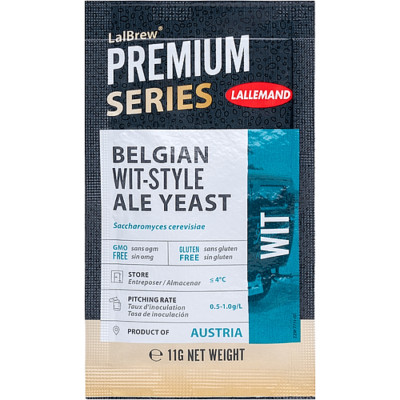 LalBrew  Wit Belgian Style Ale Yeast - Lallemand 11 g - 5 gal batch Beer Yeast