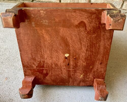 RARE VINTAGE INDIA HINDU WOOD & METAL STACKED PYRAMID BOX/CHEST WITH 5 DRAWERS - Picture 11 of 23