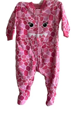 Children s Place Zip Blanket Sleeper Girls 3-6 Months Scooter Pink Neon NWT