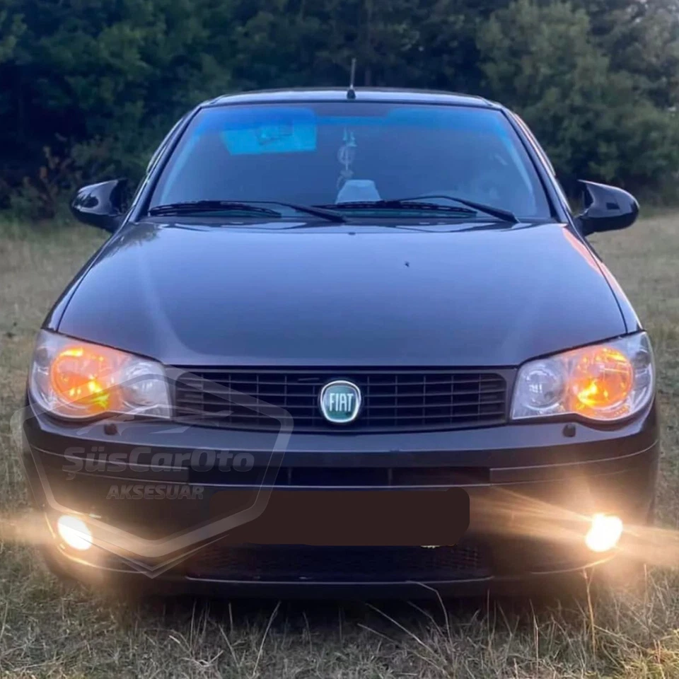 For Fiat Albea 2010-2013 Batman Bat Wing Mirror Cover Piano Black Plastic Pair Foto 4 de 4