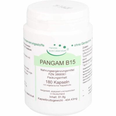 PANGAM Vitamin B15 Vegi Kapseln 180 St PZN03868561