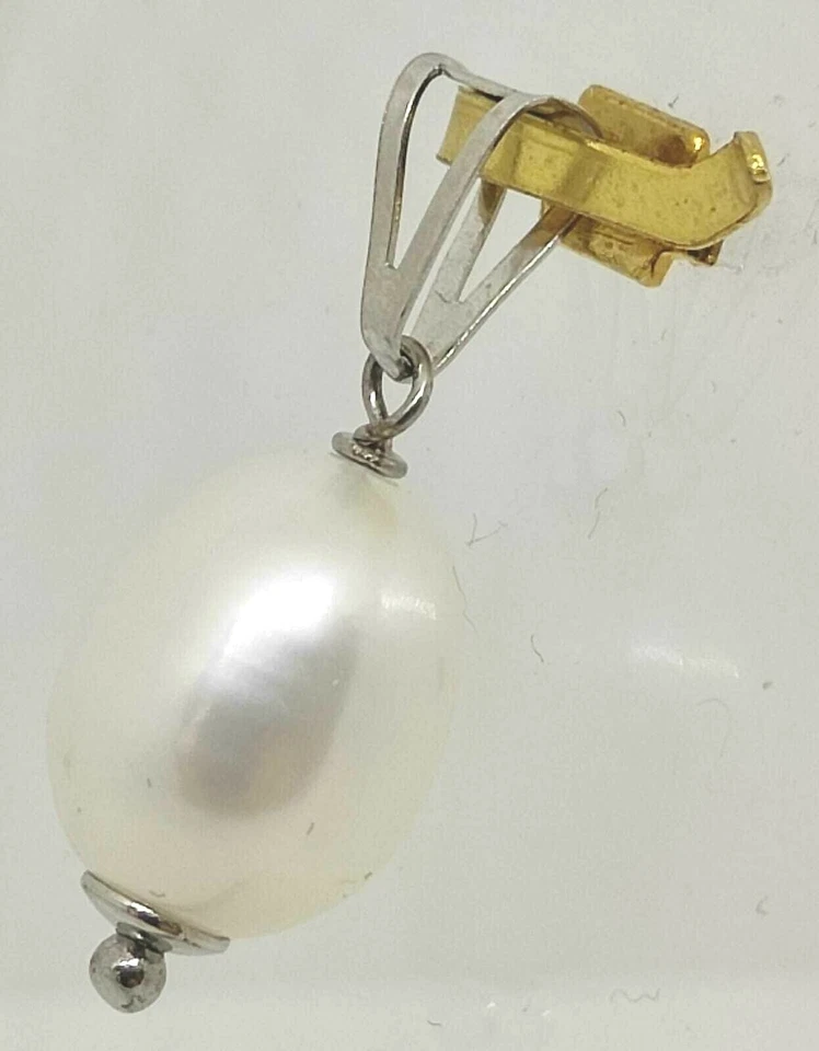 ELEGANTE CIONDOLO IN ARGENTO 925 CON PERLA GOCCIA DISPONIBILE CON COLLANA - Immagine 3 di 4