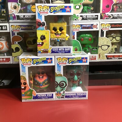 FUNKO POP! MOVIES THE SPONGEBOB MOVIE SPONGE ON THE RUN LOT #916, 917, 918 