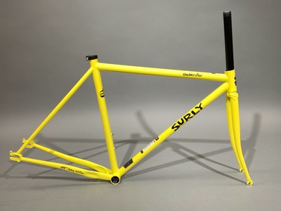 Surly Steamroller Frameset 49cm Banana Candy Yellow Fixed Gear Single Track  | eBay