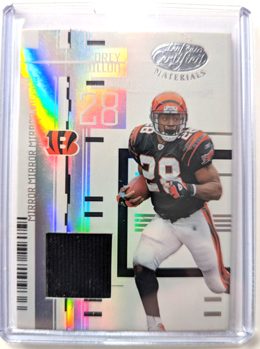 2005 Leaf Certified Materials - Mirror White Materials #125 Corey Dillon /175