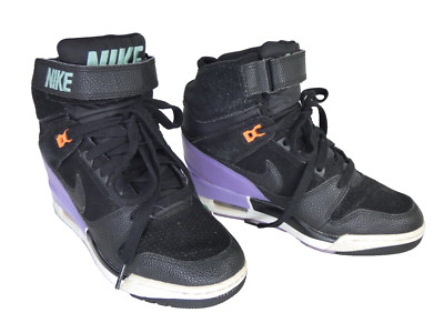 Nike Wedge Trainers Revolution Sky Hi Black Lilac Sneaker Gr. EU 38,5 UK 5