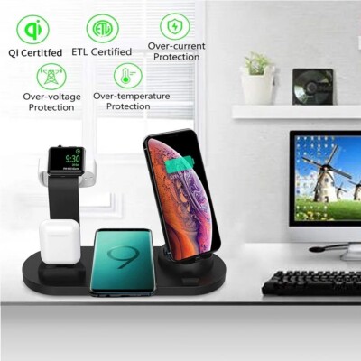 7 in 1 ladestation ständer Pad for Iphone 14 13 12 Pro Max Apple Watch Airpod