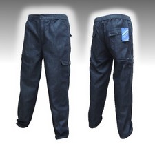 Herren Schlupfhose Sommerhose Leichte Cargo Hose Freizeithose Dehnbund 6382 k86