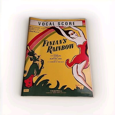 Finians Rainbow Harburg Chappell Partitur Vintage Taschenbuch