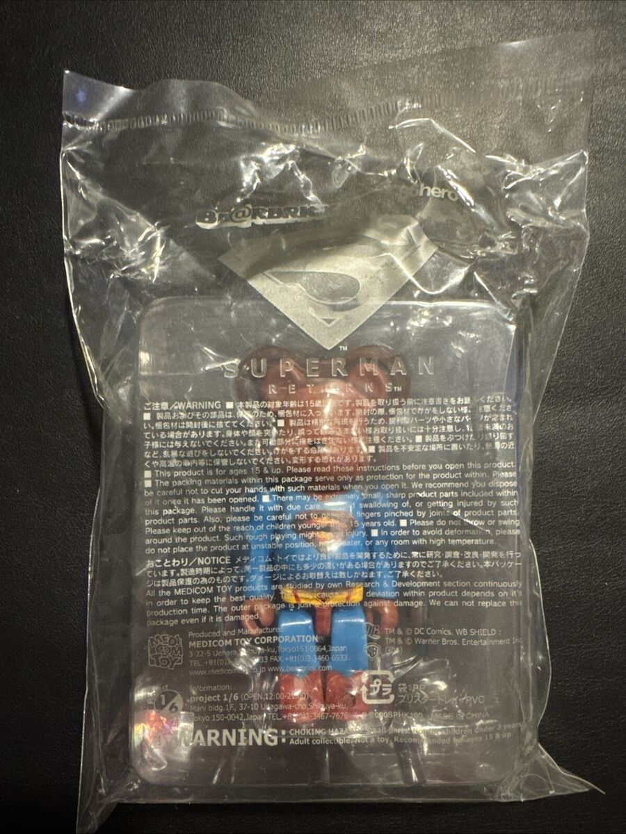 Medicom Bearbrick 2006 100% SUPERMAN RETURNS Be@rbrick Medicom Bearbrick 2006 100% SUPERMAN RETURNS Be@rbrick