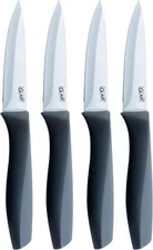 Glad Paring Knife Set, Pack of 4 | Sharp Stainless Steel Blades with Non-Slip
