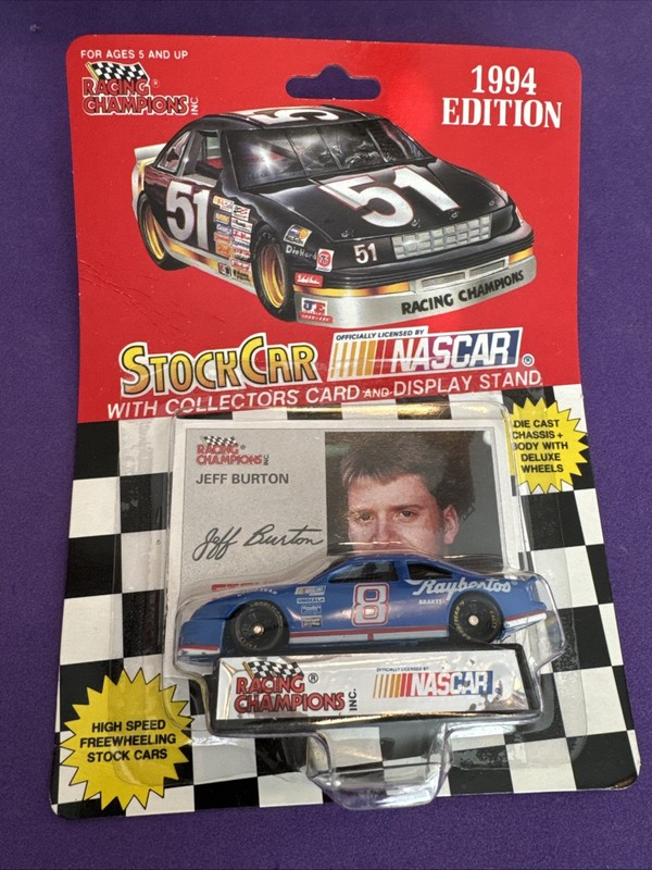 1994 Racing Champions 1:64 Scale NASCAR Diecast Stock Car #8 Jeff Burton