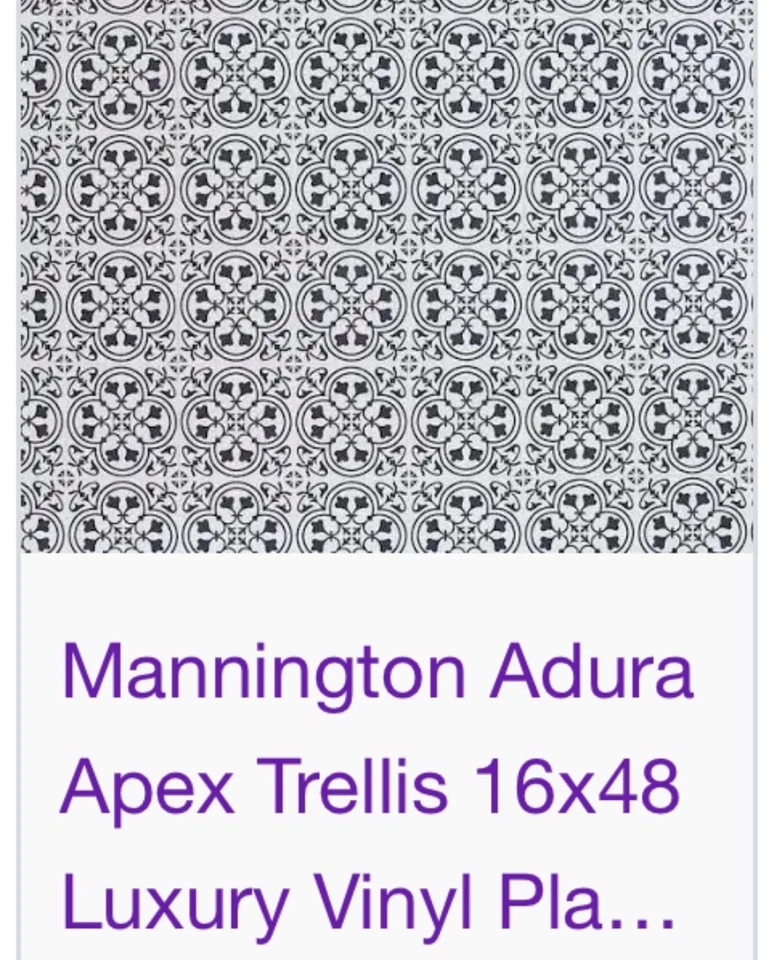 *LOTE COMPLETO* Tablón Vinilo Mannington ADURAFLEX LVT TRELLIS ACERO 16x48 Cajas 42 Foto 2 de 4