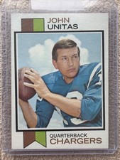 John Johnny Unitas 1973 Topps Near Mint Centered Corners Sharp Card