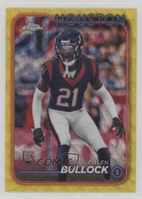 2024 Topps Chrome Rookies Yellow Wave Refractor 20/75 Calen Bullock #293 5u3