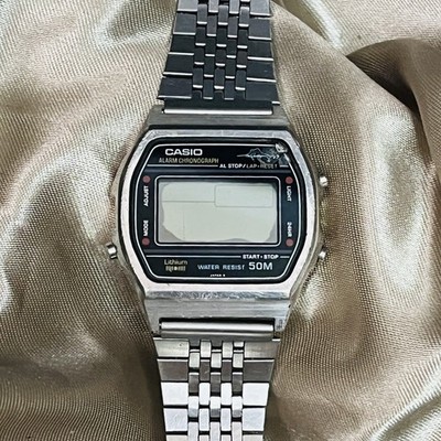 Vtg Retro Casio Marlin W-36 Marlin 248 Watch Japan H Red Dot 80s B426L AS IS