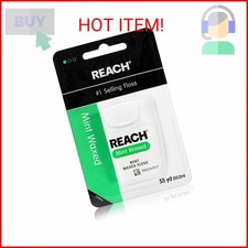 Reach Waxed Dental Floss  Effective Plaque Removal, Extra Wide Cleaning Surface