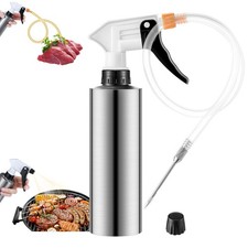 Dunkive 2 in 1 BBQ Spray Bottle for Smoking & Meat Injector, 10oz 10.1 Ounces
