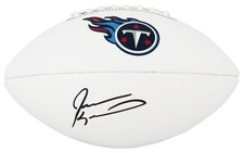 Jevon Kearse Signed Tennessee Titans Logo Franklin White Football - SCHWARTZ COA