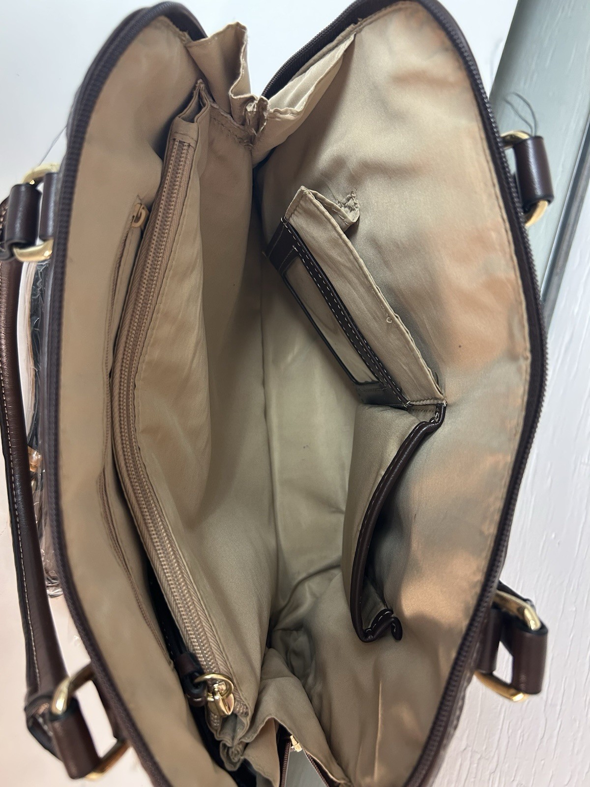 Giani Bernini Patchwork Leather Satchel Handbag B… - image 8