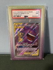 2019 Pokemon Sun & Moon Team Up Gengar & Mimikyu GX Tag Team Fa PSA 9 #164 on eBay