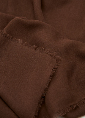 Mango Frayed edge linen scarf NEW