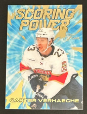 2025-26 Fleer Flair Hockey CARTER VERHAEGHE Scoring Power (Florida Panthers)