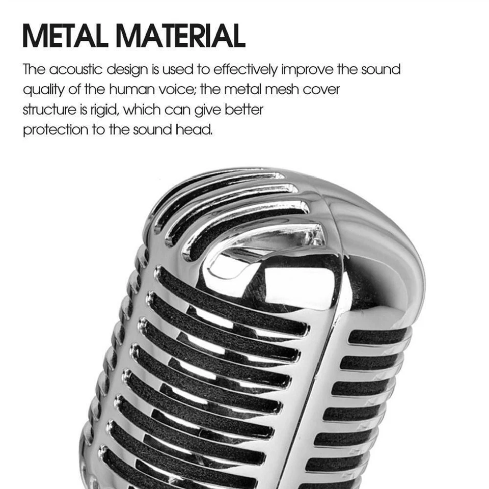 55SH Series Packet Dynamic Vocal Microphone Wired Cardioid Silver Mic - Image 4 of 4