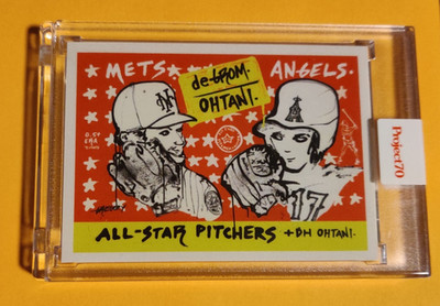 2021 TOPPS PROJECT 70 JACOB DEGROM SHOHEI OHTANI #ASG3 / GREGORY SIFF ANGELS